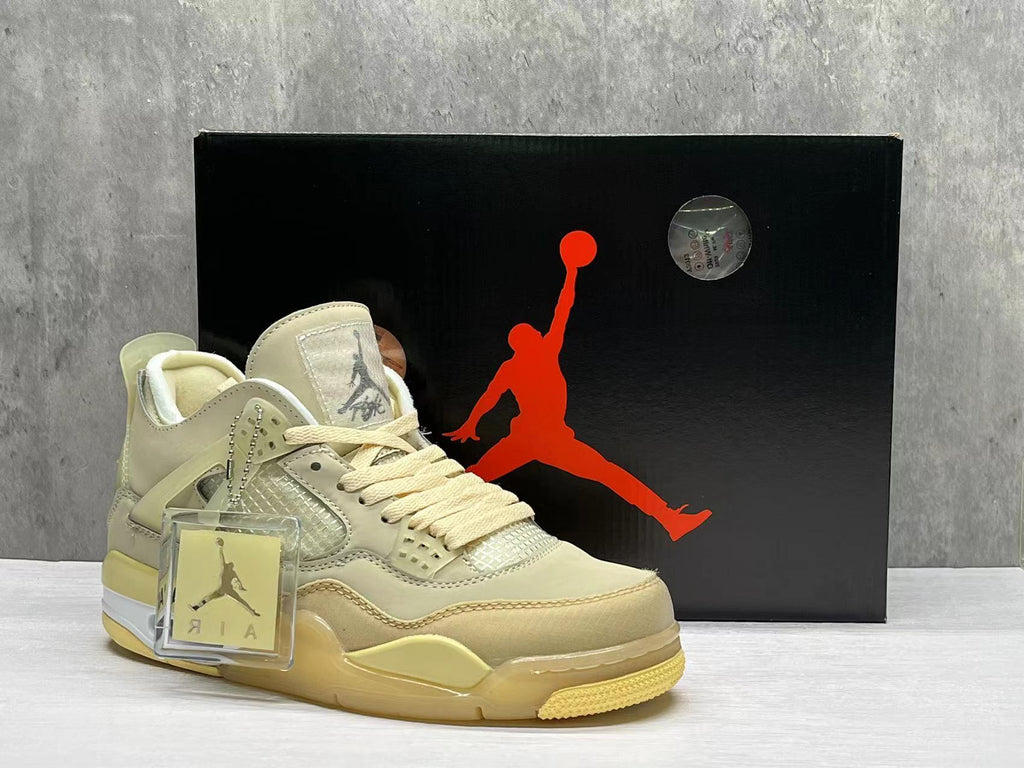 OFF-WHITE x Jordan 4 Sail  Shoes Sneakers
