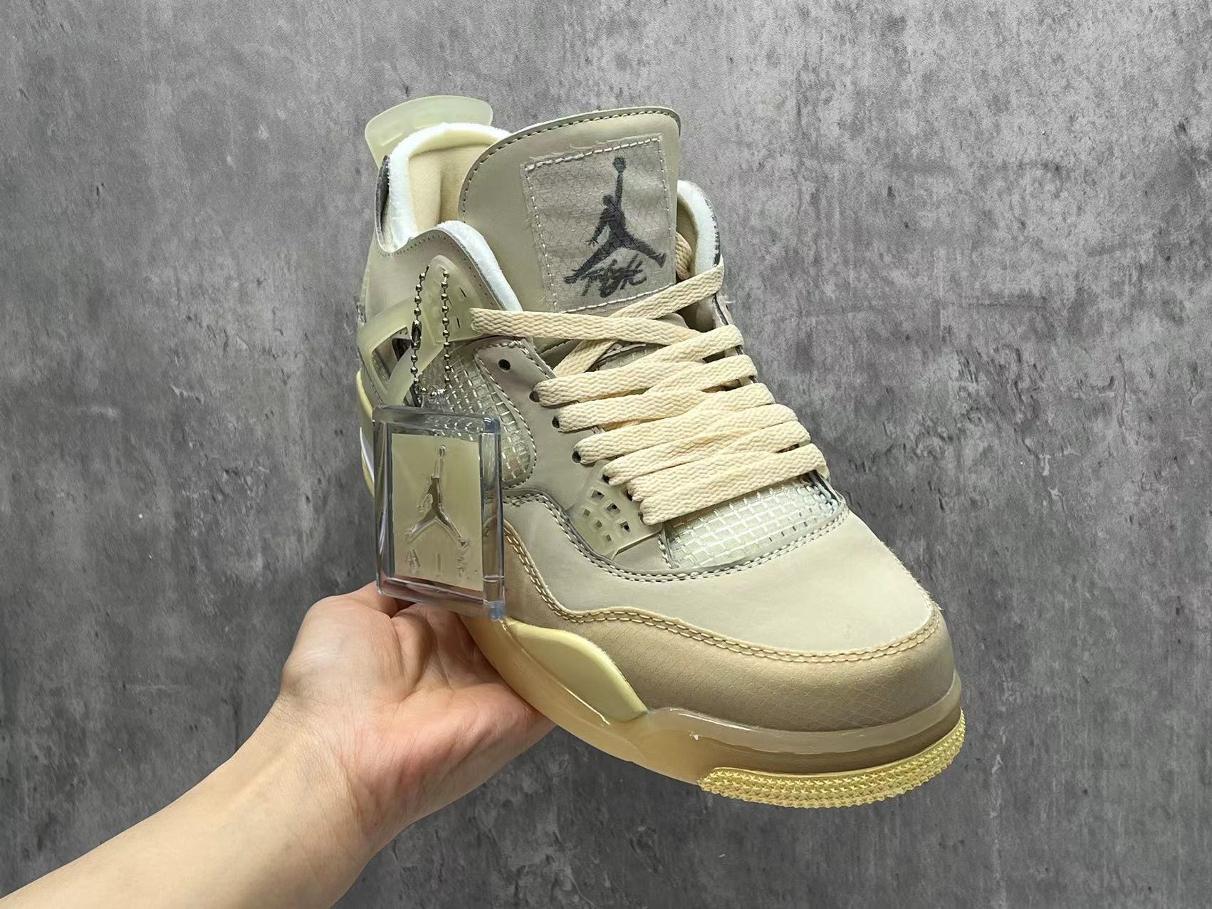 OFF-WHITE x Jordan 4 Sail  Shoes Sneakers