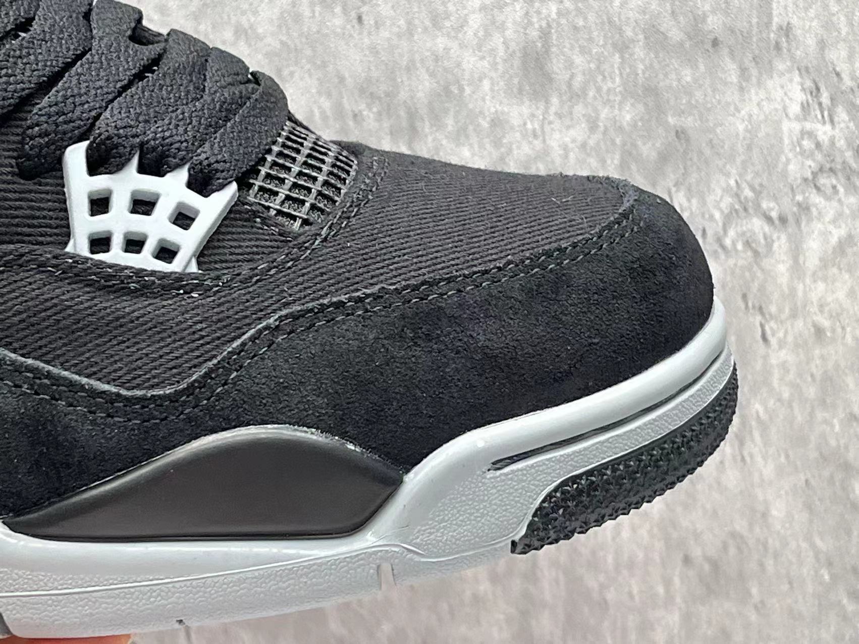 Air Jordan 4 Retro se"black canvas" Shoes Sneakers