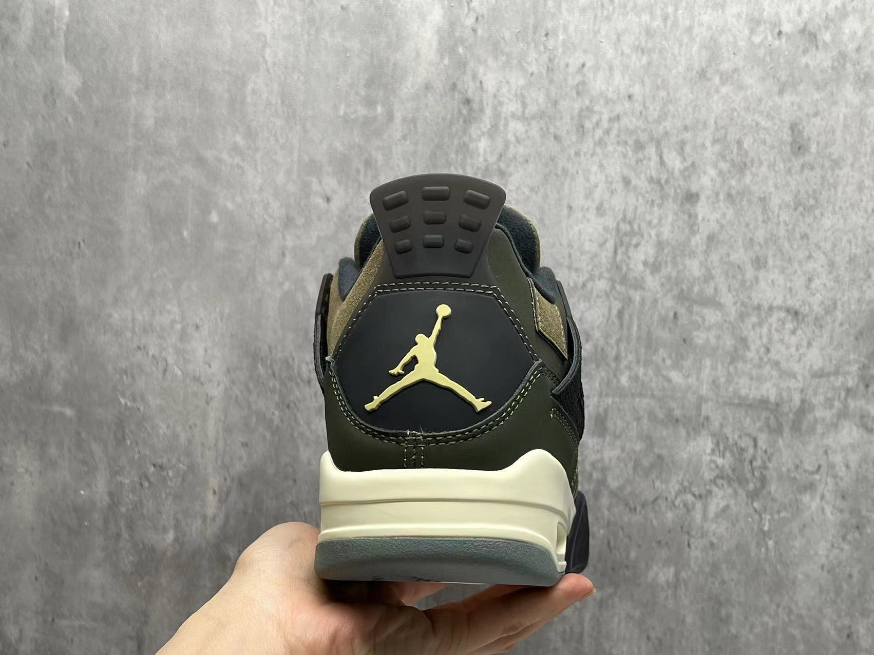 Air Jordan 4 "Olive Canvas" Shoes  Sneakers