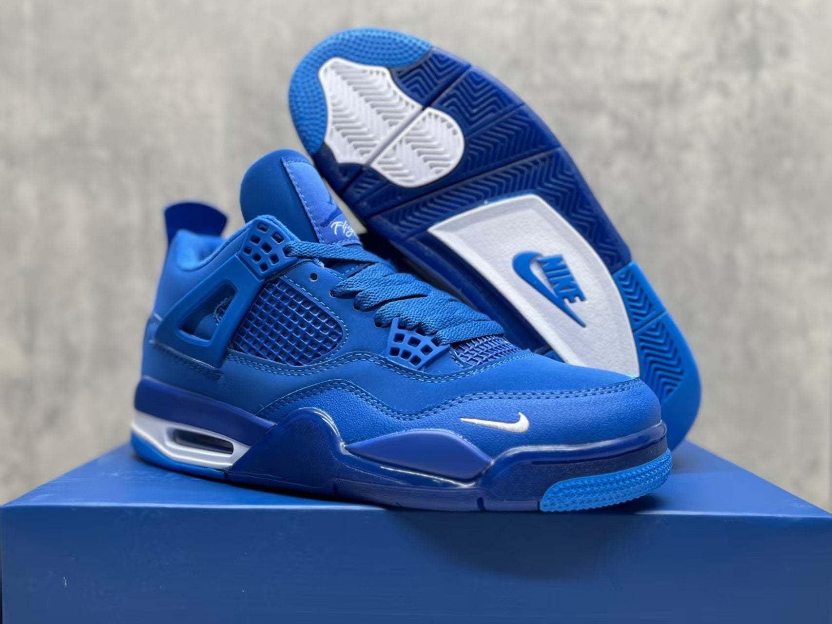 Nigel Sylvester x Jordan Air Jordan 4 OG "blue by blue"BIKE Shoes Sneakers