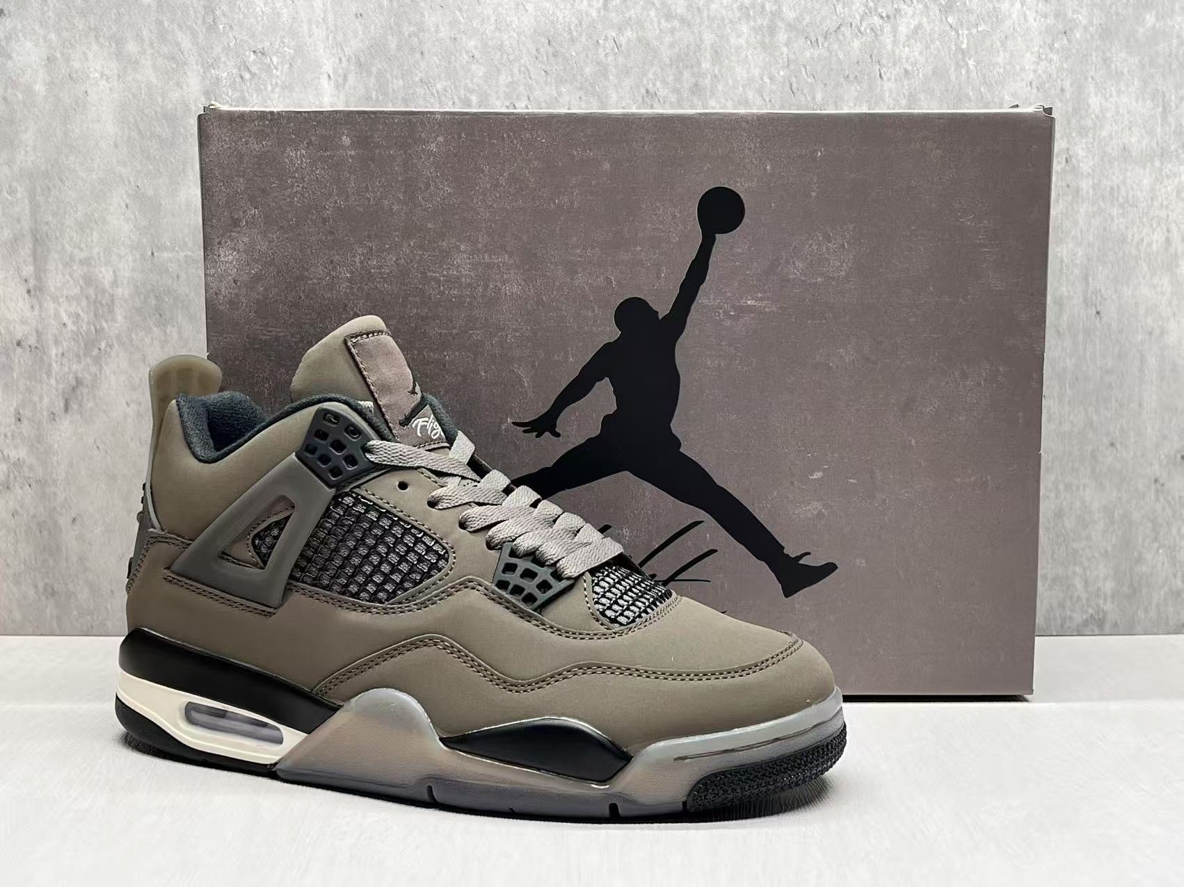 Air Jordan 4 Ship “Cave Stone” Shoes Sneakers
