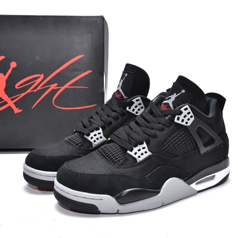 Air Jordan 4 Retro "Black Canvas" Shoes Sneakers
