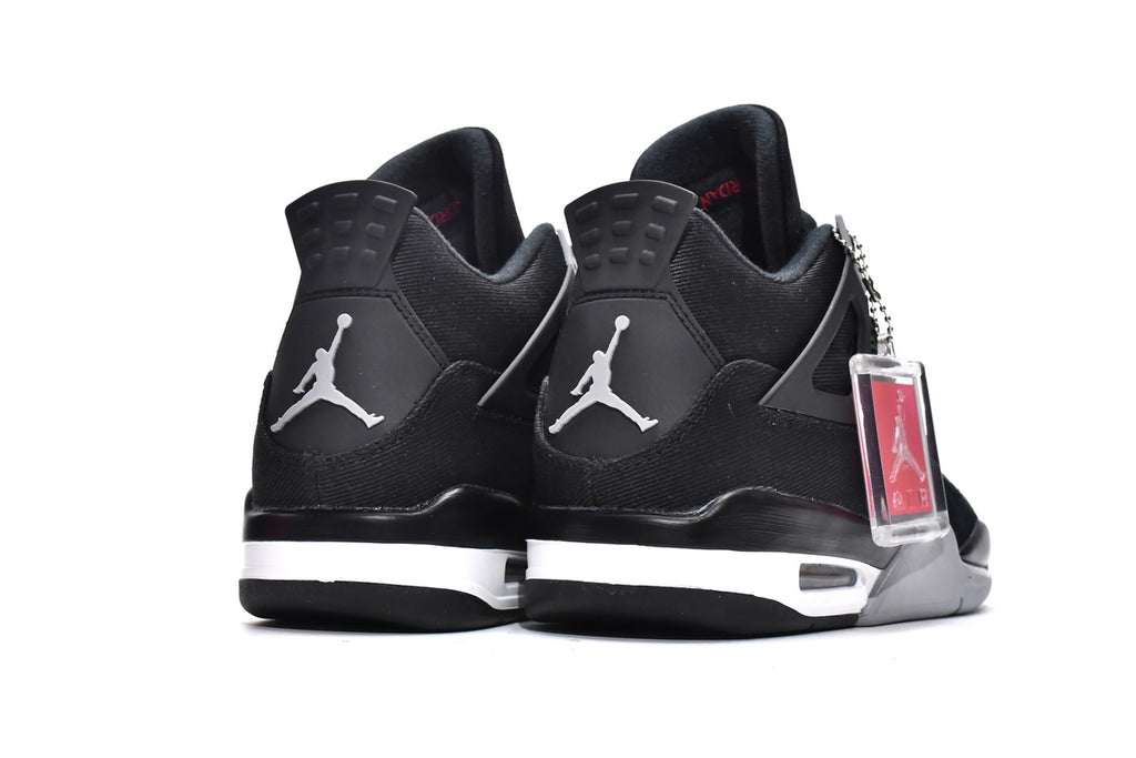 Air Jordan 4 Retro "Black Canvas" Shoes Sneakers