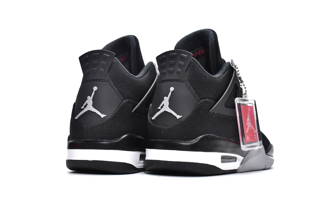 Air Jordan 4 Retro "Black Canvas" Shoes Sneakers