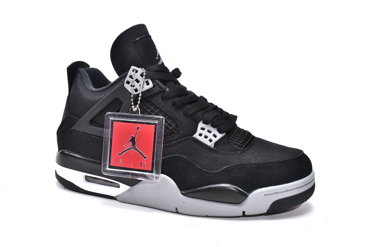 Air Jordan 4 Retro "Black Canvas" Shoes Sneakers
