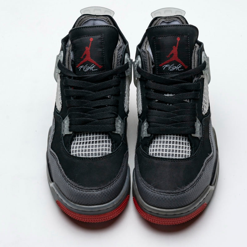 Off-White X Air Jordan 4 BRED Shoes Sneakers