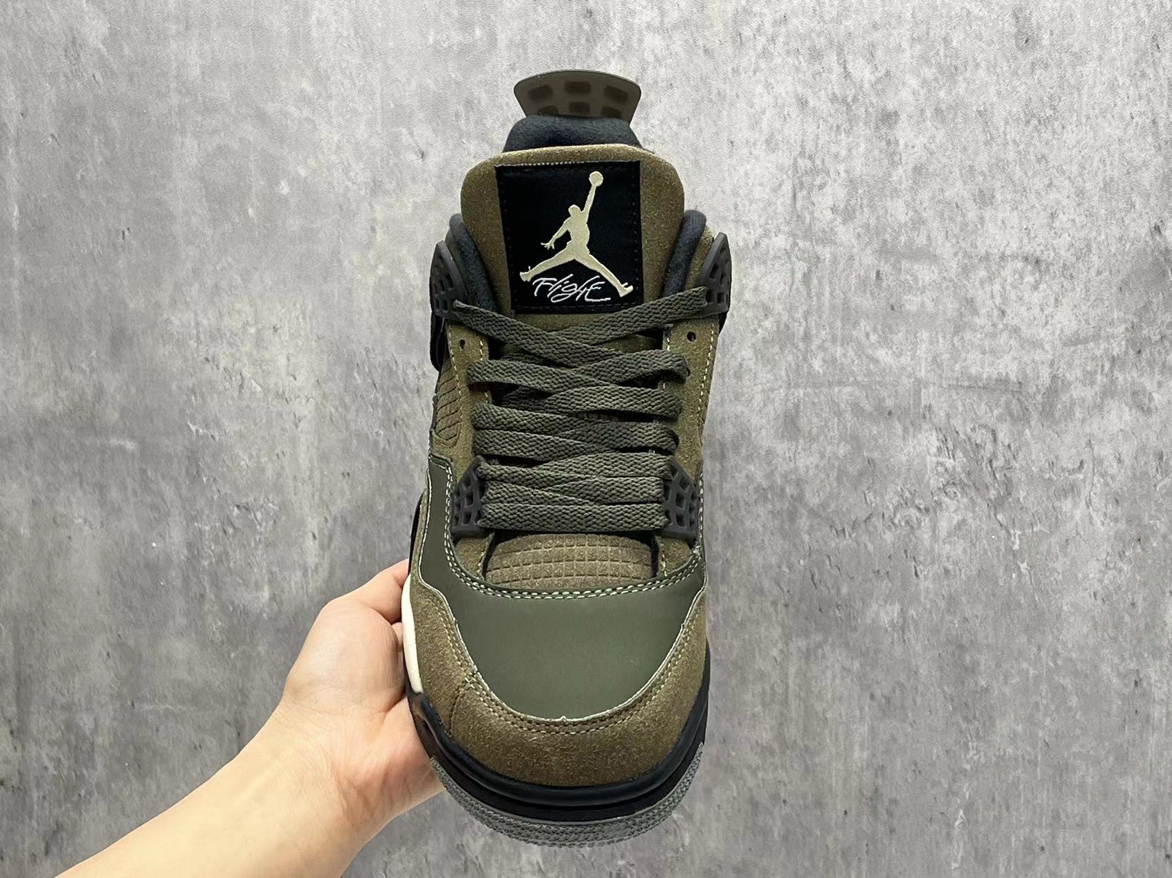 Air Jordan 4 "Olive Canvas" Shoes  Sneakers