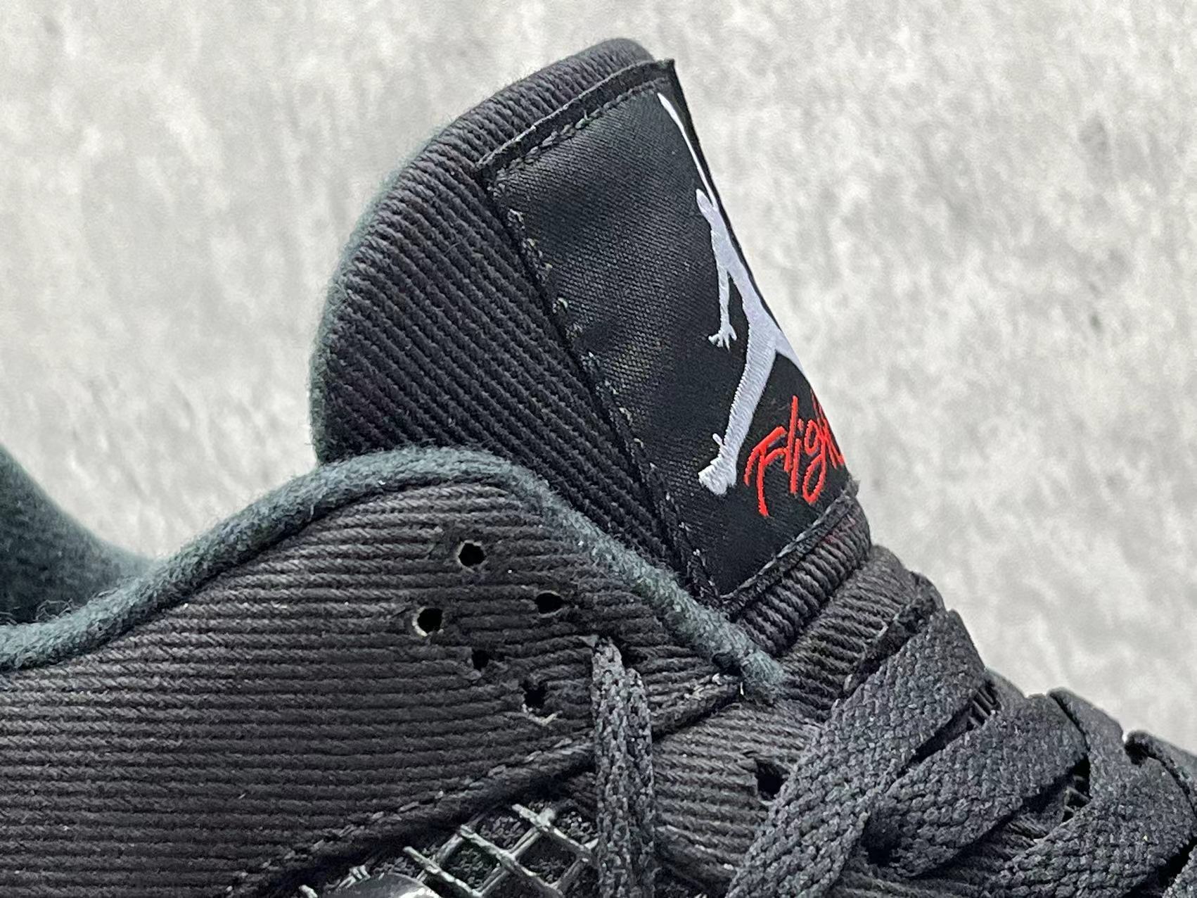 Air Jordan 4 Retro se"black canvas" Shoes Sneakers