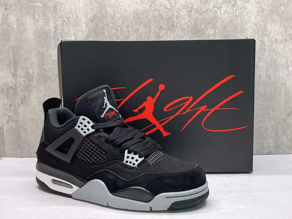 Air Jordan 4 Retro se"black canvas" Shoes Sneakers