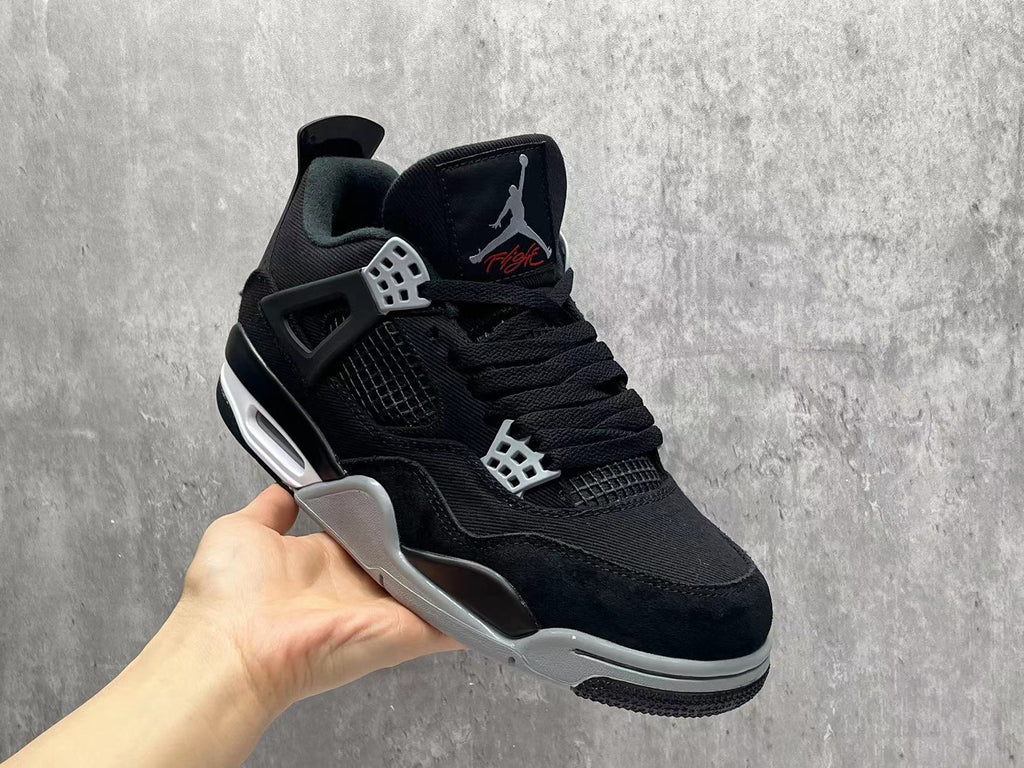 Air Jordan 4 Retro se"black canvas" Shoes Sneakers