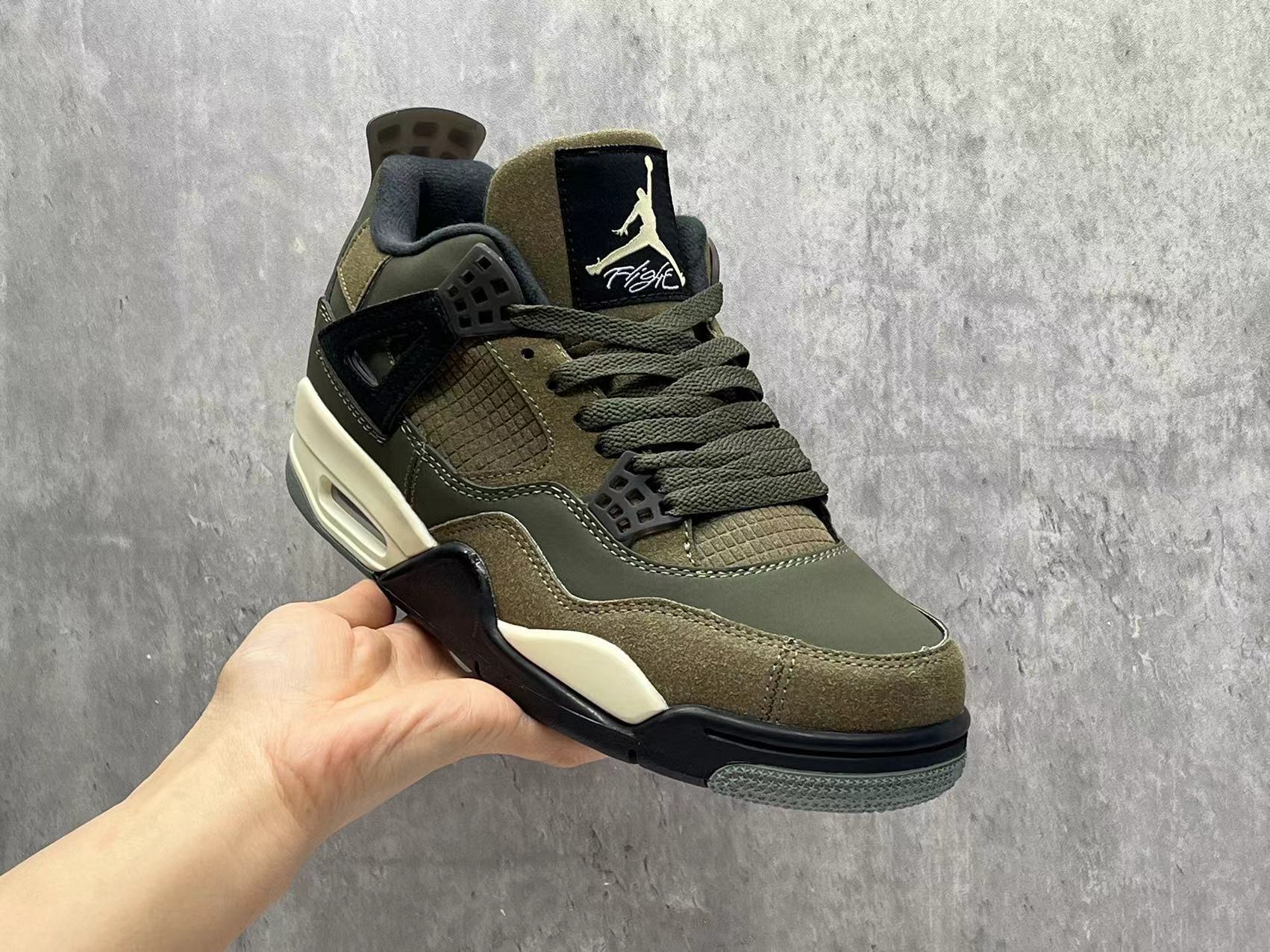 Air Jordan 4 "Olive Canvas" Shoes  Sneakers