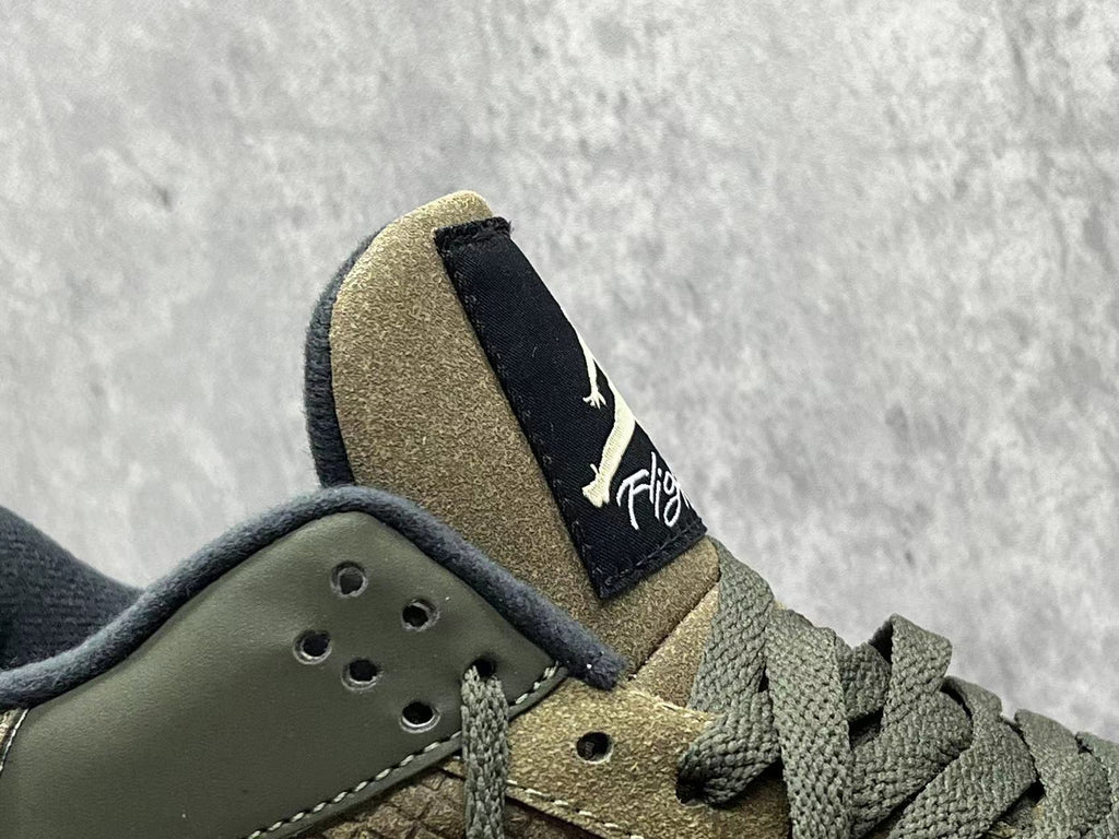 Air Jordan 4 "Olive Canvas" Shoes  Sneakers